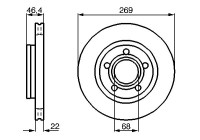 Brake Disc BD495 Bosch