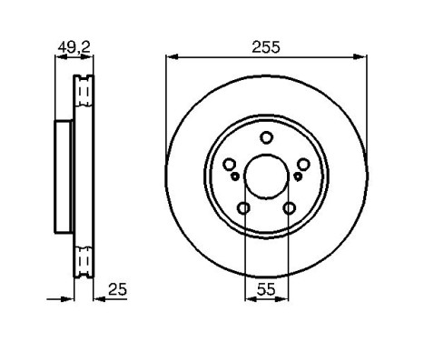 Brake Disc BD505 Bosch, Image 5