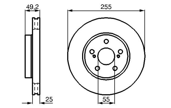 Brake Disc BD505 Bosch, Image 2