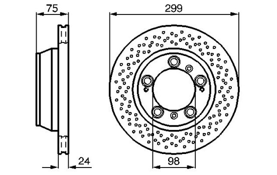 Brake Disc BD512 Bosch, Image 4