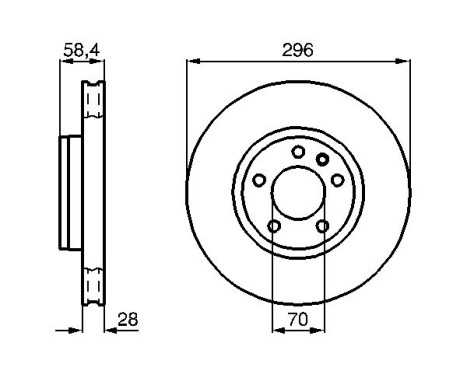 Brake Disc BD513 Bosch, Image 5