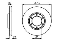 Brake Disc BD516 Bosch