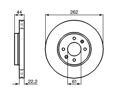 Brake Disc BD518 Bosch, Image 5