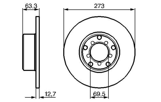 Brake Disc BD52 Bosch