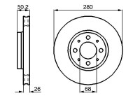 Brake Disc BD521 Bosch