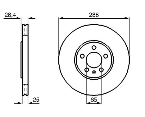 Brake Disc BD537 Bosch