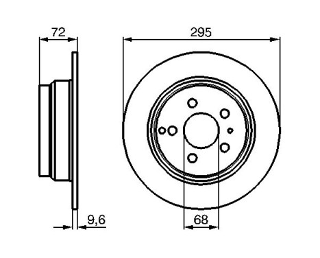 Brake Disc BD546 Bosch, Image 5