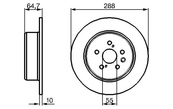 Brake Disc BD5513 Bosch