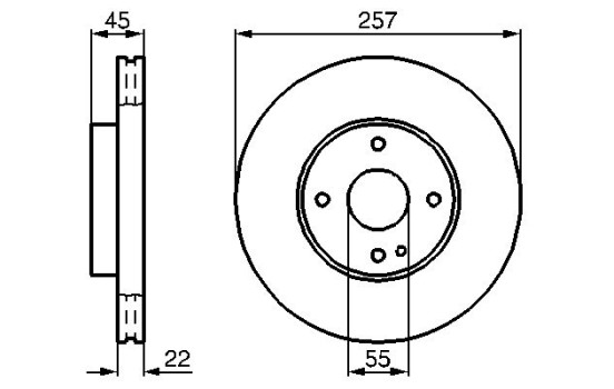 Brake Disc BD556 Bosch