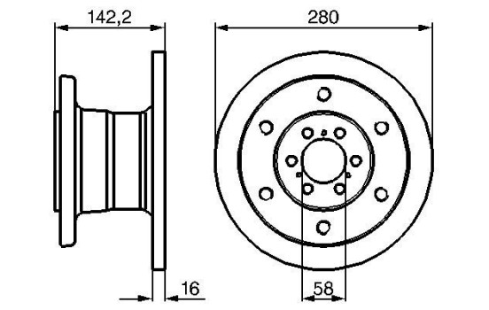 Brake Disc BD565 Bosch
