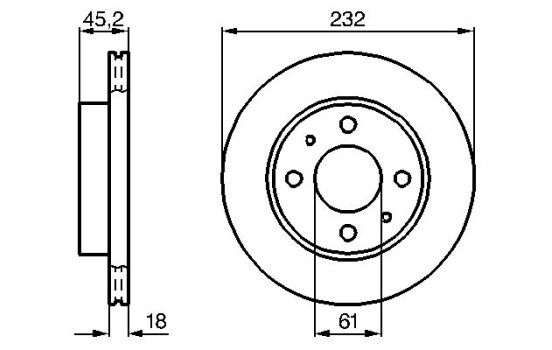 Brake Disc BD566 Bosch
