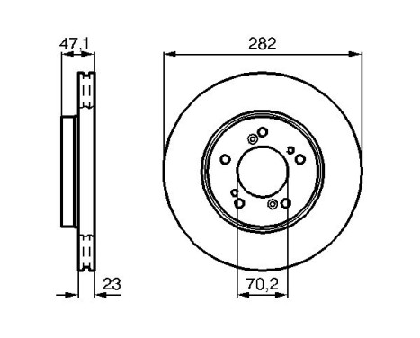 Brake Disc BD583 Bosch, Image 5