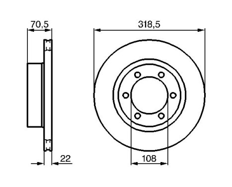 Brake Disc BD612 Bosch, Image 5