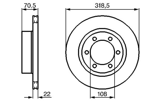 Brake Disc BD612 Bosch, Image 4