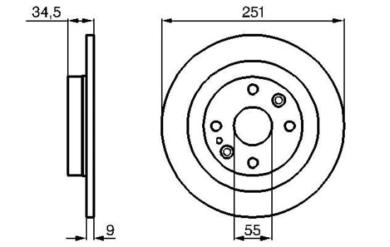 Brake Disc BD615 Bosch