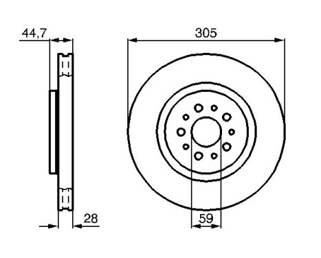 Brake Disc BD625 Bosch