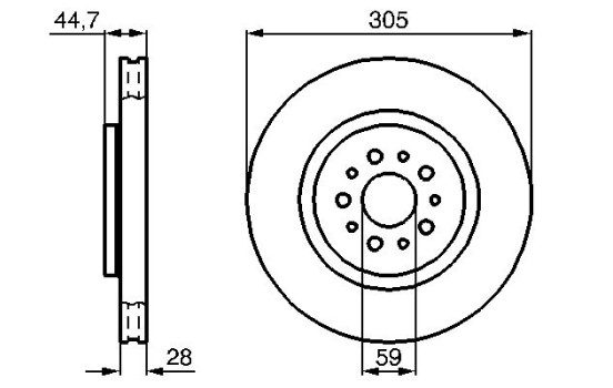 Brake Disc BD625 Bosch