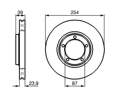 Brake disc BD628 Bosch