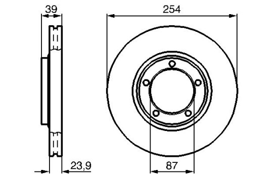 Brake disc BD628 Bosch