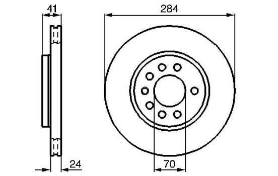 Brake Disc BD631 Bosch