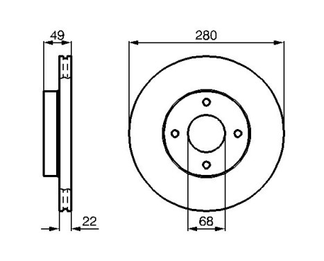 Brake Disc BD641 Bosch, Image 5