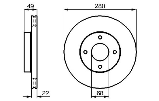 Brake Disc BD641 Bosch, Image 5