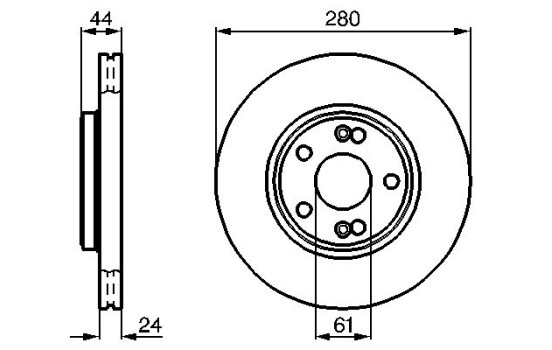 Brake Disc BD647 Bosch, Image 5