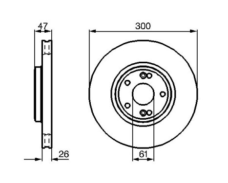 Brake Disc BD656 Bosch, Image 5