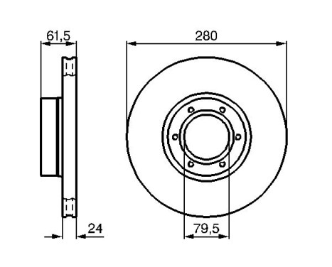 Brake Disc BD658 Bosch, Image 5