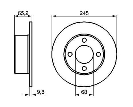 Brake Disc BD66 Bosch