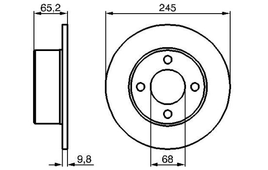 Brake Disc BD66 Bosch