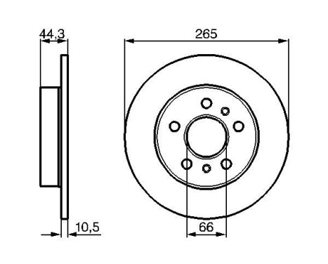 Brake Disc BD670 Bosch, Image 5