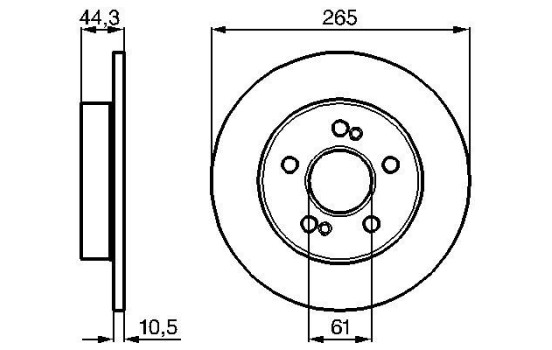 Brake Disc BD671 Bosch, Image 5