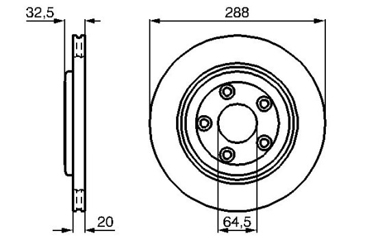 Brake Disc BD687 Bosch, Image 4