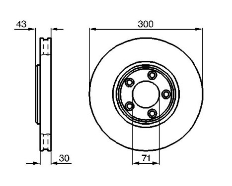 Brake Disc BD688 Bosch, Image 5