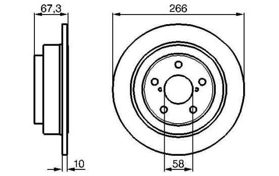 Brake Disc BD704 Bosch, Image 5