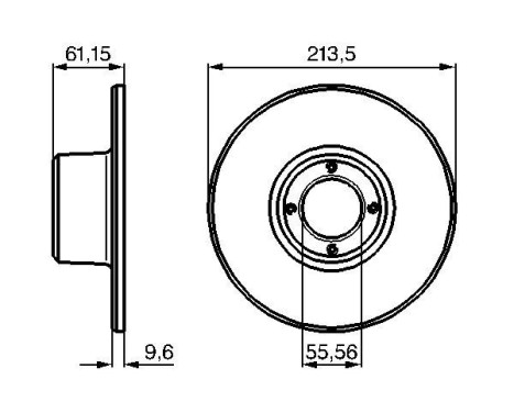 Brake Disc BD714 Bosch