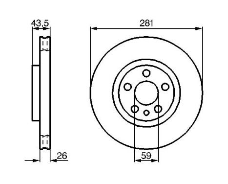 Brake Disc BD715 Bosch, Image 5