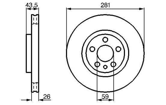 Brake Disc BD715 Bosch, Image 5