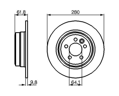 Brake Disc BD737 Bosch, Image 5