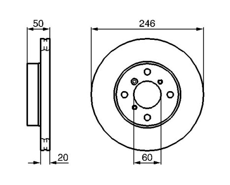 Brake Disc BD741 Bosch, Image 5