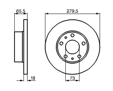 Brake Disc BD743 Bosch, Image 5