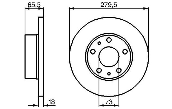 Brake Disc BD743 Bosch, Image 5