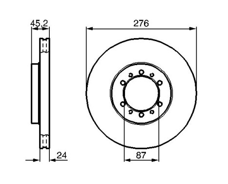 Brake Disc BD744 Bosch, Image 5