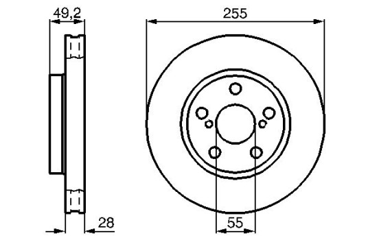 Brake Disc BD758 Bosch