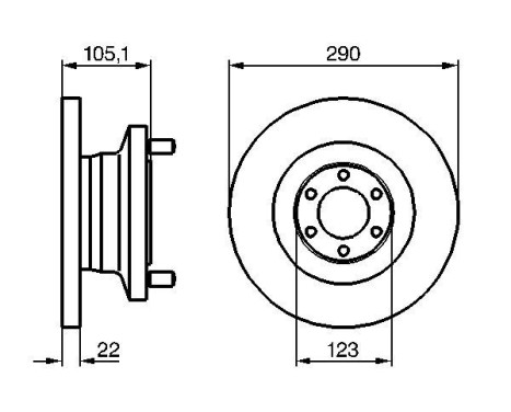 Brake Disc BD784 Bosch, Image 5