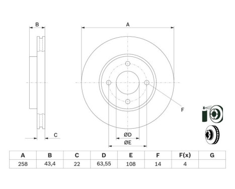 Brake Disc BD791 Bosch, Image 6