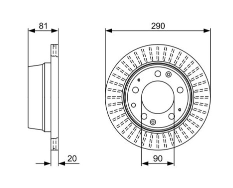 Brake Disc BD87 Bosch, Image 5