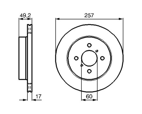 Brake Disc BD881 Bosch, Image 3
