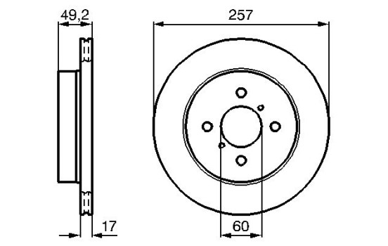 Brake Disc BD881 Bosch, Image 3